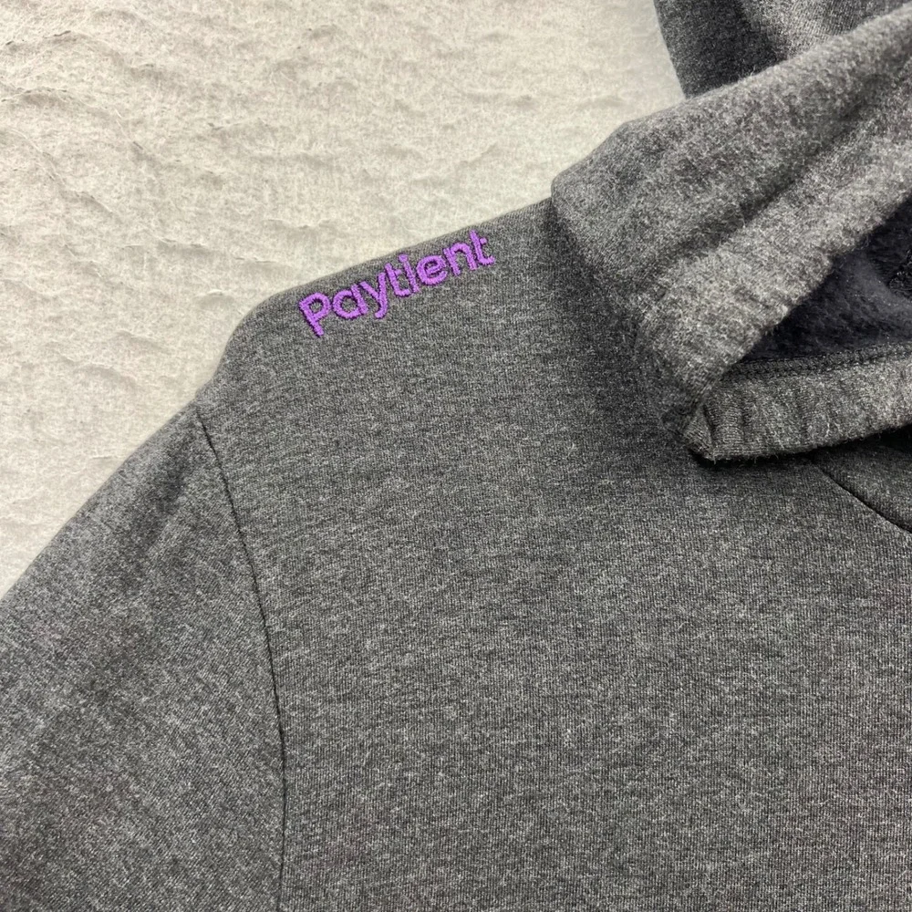 TravisMathew Mens M Gray Paytient Logo Modal Blend Fleece Pullover Hoodie 1968